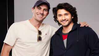 Mahesh Babu Meets Sunrisers Hyderabad Captain Pat Cummins at Ad Shoot!