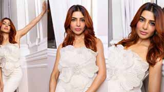 Samantha Ruth Prabhu Stuns in Chic White Outfit for 'Citadel - Honey Bunny' Promotion!