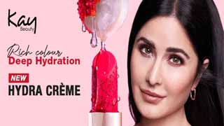 Katrina Kaif Unveils the Ultimate Lip Secret - Kay Beauty's Hydra Crème Lipsticks!