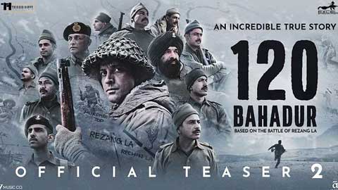 120 Bahadur Teaser 2: Farhan Akhtar Leads an Epic Tribute to Courage and Sacrifice!