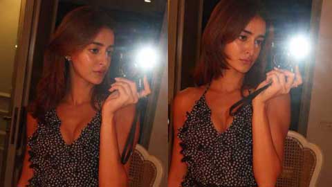 Ananya Panday Stuns in a Flirty Polka-Dot Mini Dress: A Perfect Blend of Playfulness and Glamour!