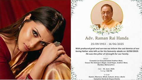 Mannara Chopra's Father Raman Rai Handa Passes Away at 72!