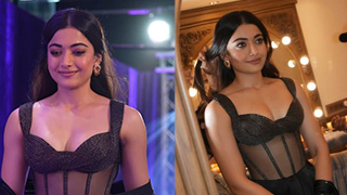 Rashmika Mandanna's Grand Return to the Red Carpet in a Glamorous Black Saree!