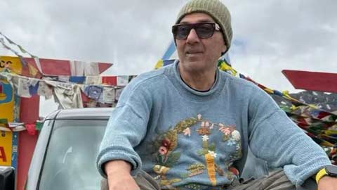 Sunny Deol Reveals Clean-Shaven Look Amid Mountain Retreat, Sparks Buzz Around Ramayana Role!