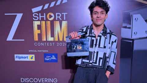 Actor Aadi Bharadwaj Wins Best Actor (Male) at ZEE Short Film Contest for Awara Samsara!