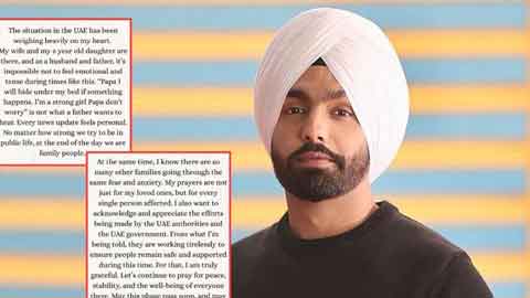 Ammy Virk Shares Heartbreaking Note as Family Stranded in UAE!