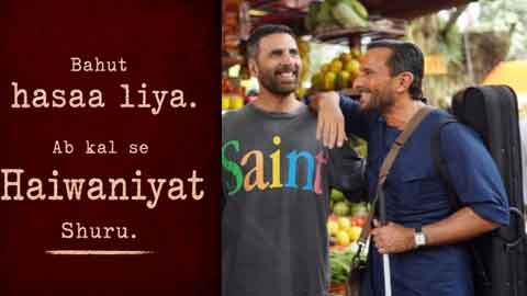 Akshay Kumar and Saif Ali Khan Set the Stage for Haiwaan with an Intriguing Tease!