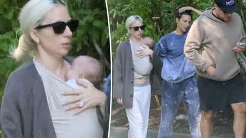 Lady Gaga and Fiance Michael Polansky Welcome First Child: First Sighting with Newborn in Northern California Goes Viral!
