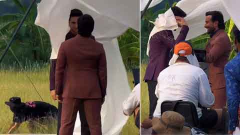 Saif Ali Khan and Ibrahim Ali Khan Share The Screen For The FIRST TIME! Crack Up in a Goofy BTS Video | Watch!