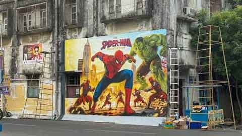 Spider-Man: Brand New Day Fever Grips Puducherry as Artists Turn City Walls into Spidey Canvases!