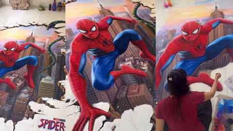 spider-man-rangoli