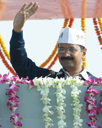 Arvind Kejriwal at AAP Oath Ceremony