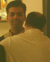 Karan Johar at Aditya Chopra Diwali Bash 2013