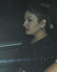 Raveena Tandon at Birthday Party of Salman Khan