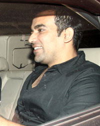 Zaheer Khan at Preity Zinta Party