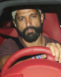 Farhan Akhtar at Rock On 2 Party at Ritesh Sidhwani House