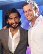 Adam Gilchrist and Ranveer Singh