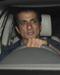 Sonu Sood at Sania Mirza Birthday Party