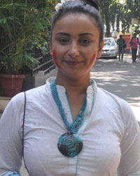 Divya Dutta at Shabana and Javed Akhtar Holi Bash 2015