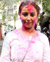 Divya Dutta at Shabana and Javed Akhtar Holi Bash