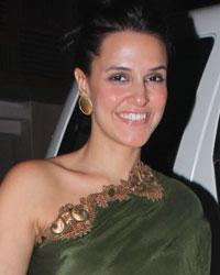 Neha Dhupia at Soha Ali Khan Mehendi Ceremony