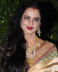 Rekha at Vishesh Bhatt Wedding Reception