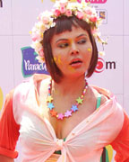 Rakhi Sawant at Zoom Holi Party 2013