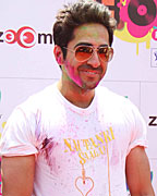 Ayushmann Khurrana at Zoom Holi Party 2013