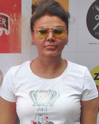 Rakhi Sawant at Zoom Holi Party 2014