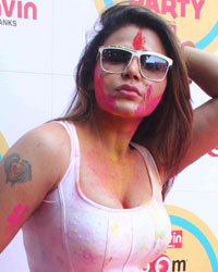 Rakhi Sawant at Zoom Holi Party 2015