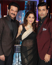 Anil Kapoor, Madhuri Dixit  and Karan Johar