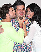 Neil Mukesh, Dabboo Ratnani and Sonal Chauhan Neil Mukesh, Dabboo Ratnani and Sonal Chauhan
