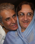 Aditya Raj Kapoor and Neela Devi