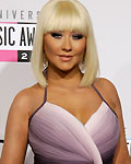 Christina Aguilera arrives at the 40th American Music Awards in Los Angeles