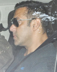 Salman Khan at Arpita Khan Sharma Blessed With a Baby Boy