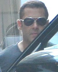 Salman Khan at Arpita Khan Sharma Blessed With a Baby Boy