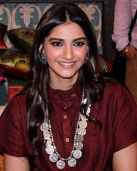 Sonam Kapoor at Art Show by Gateway School