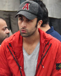 Ranbir Kapoor at Ashok Chopra Funeral