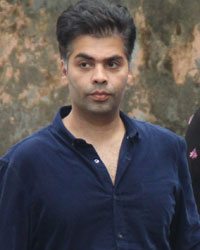 Karan Johar at Ashok Chopra Funeral