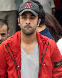 Ranbir Kapoor at Ashok Chopra Funeral