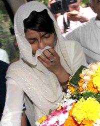 Priyanka Chopra at Ashok Chopra Funeral