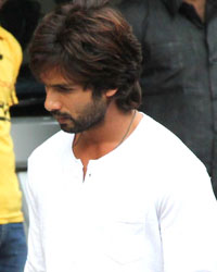 Shahid Kapoor at Ashok Chopra Funeral