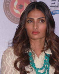 Athiya Shetty at Athiya and Sooraj at Promotion of Hero