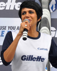 Mandira Bedi at Because You Are A Role Model Campaign