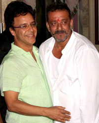 Sanjay Dutt at Bollywood Celebs Visit Sanjay Dutt