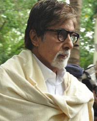 Amitabh Bachchan at Bollywood Legend Pran Final Journey