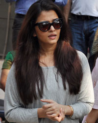 Aishwarya Rai at Bollywood Stars Cast their Votes