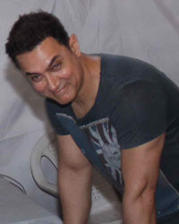 Aamir Khan at Bollywood Stars Cast their Votes