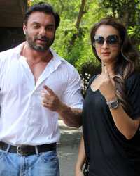 Sohail Khan at Bollywood Stars Cast their Votes