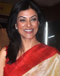 Sushmita Sen at Bollywood Stars Celebrate Durga Pooja